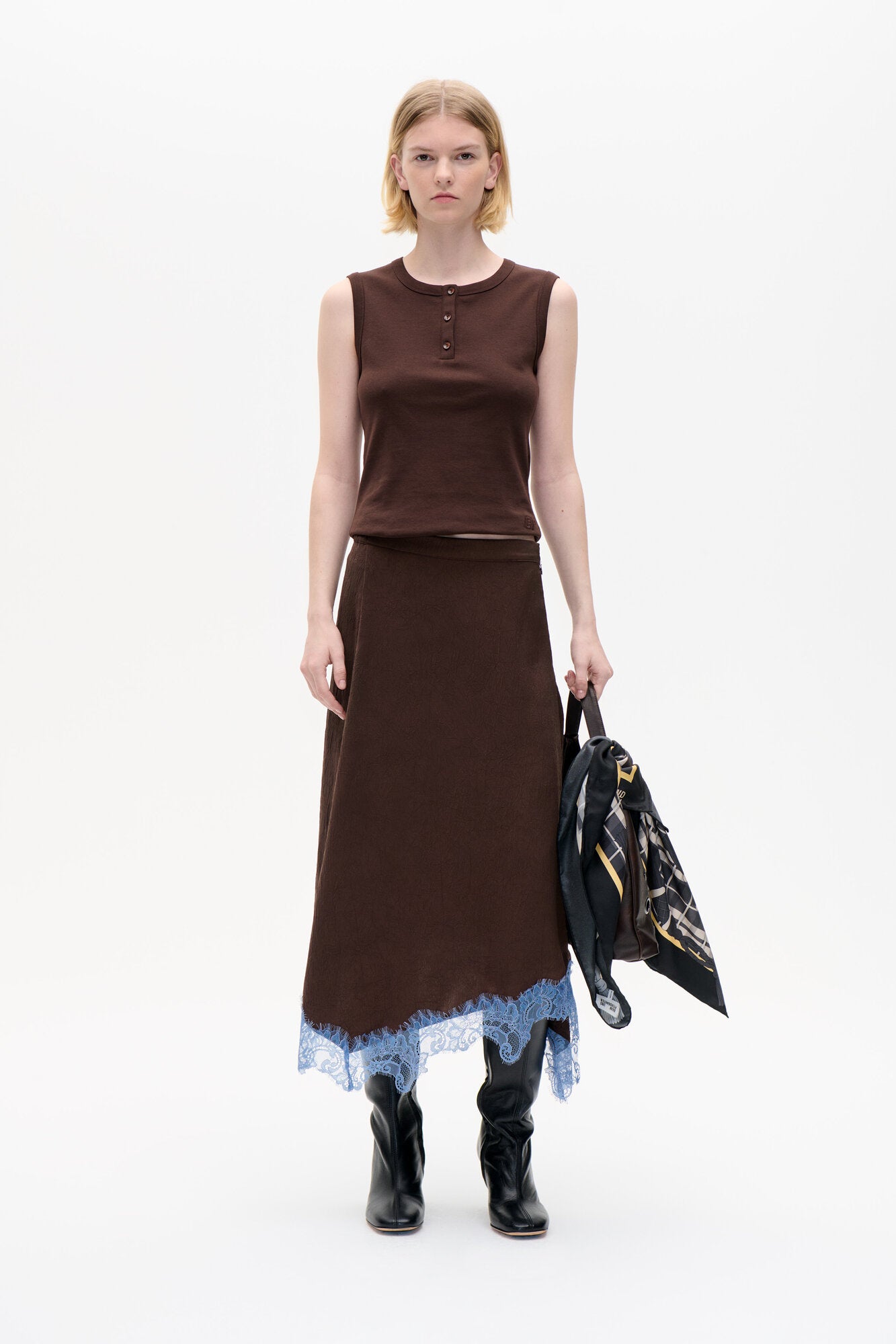 Sophie nederdel - Coffee Bean Brown